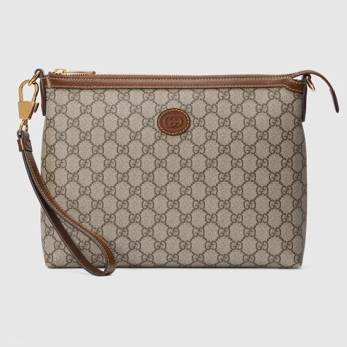 GUCCI INTERLOCKING G WRISTLET/ MESSENGER CROSSBODY BAG