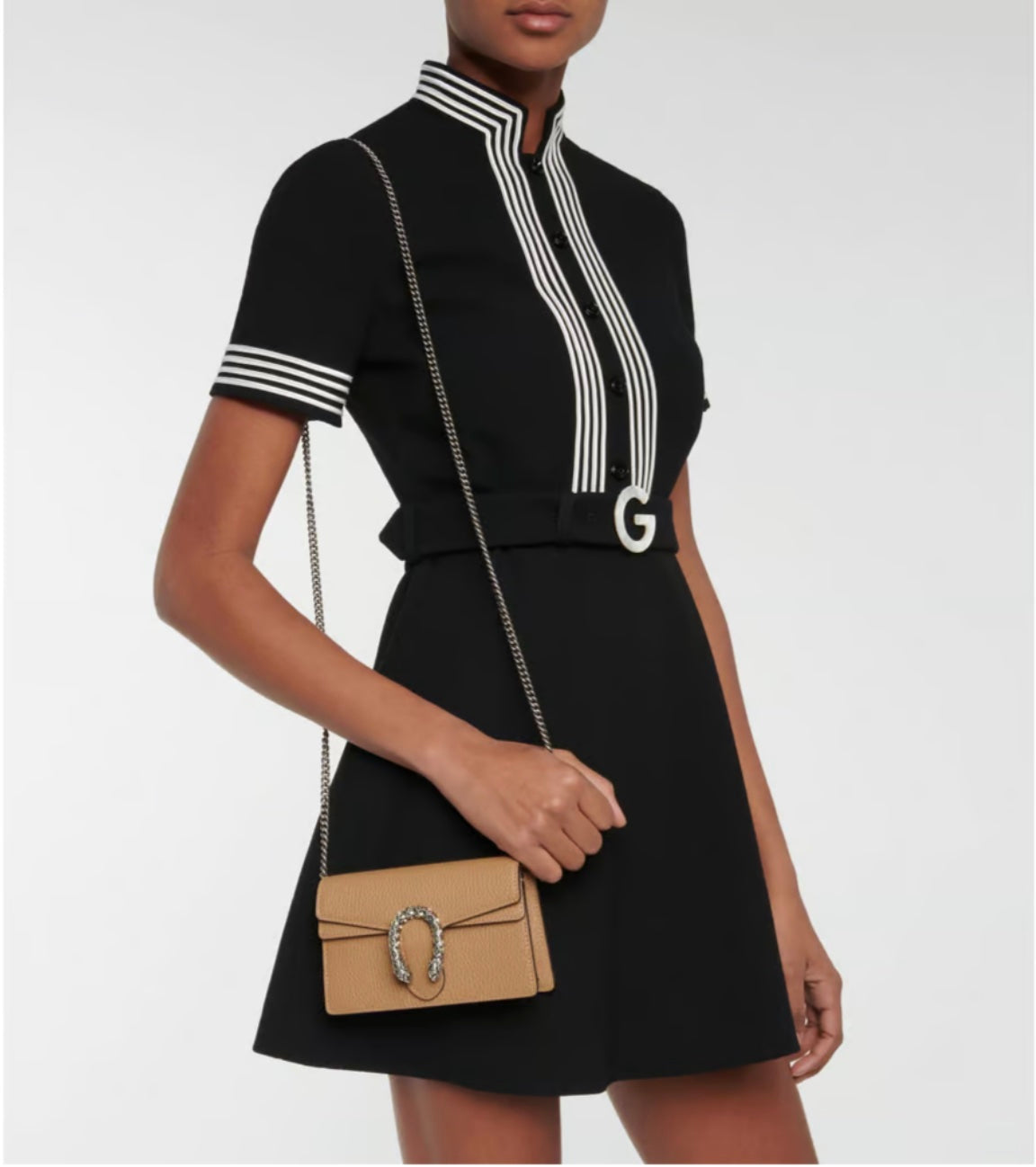 GUCCI MINI DIONYSUS LEATHER SHOULDER BAG