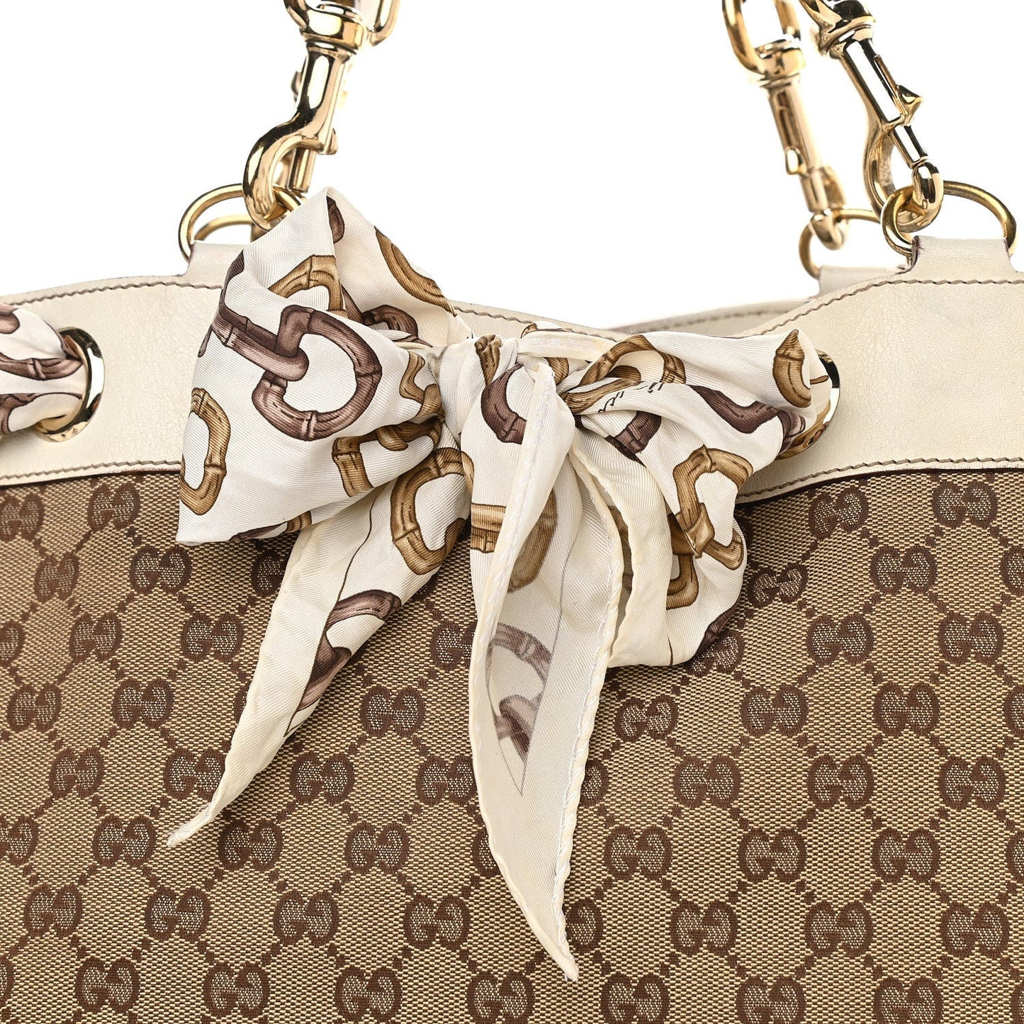 GUCCI GG MONOGRAM LARGE POSITANO TOTE BAG