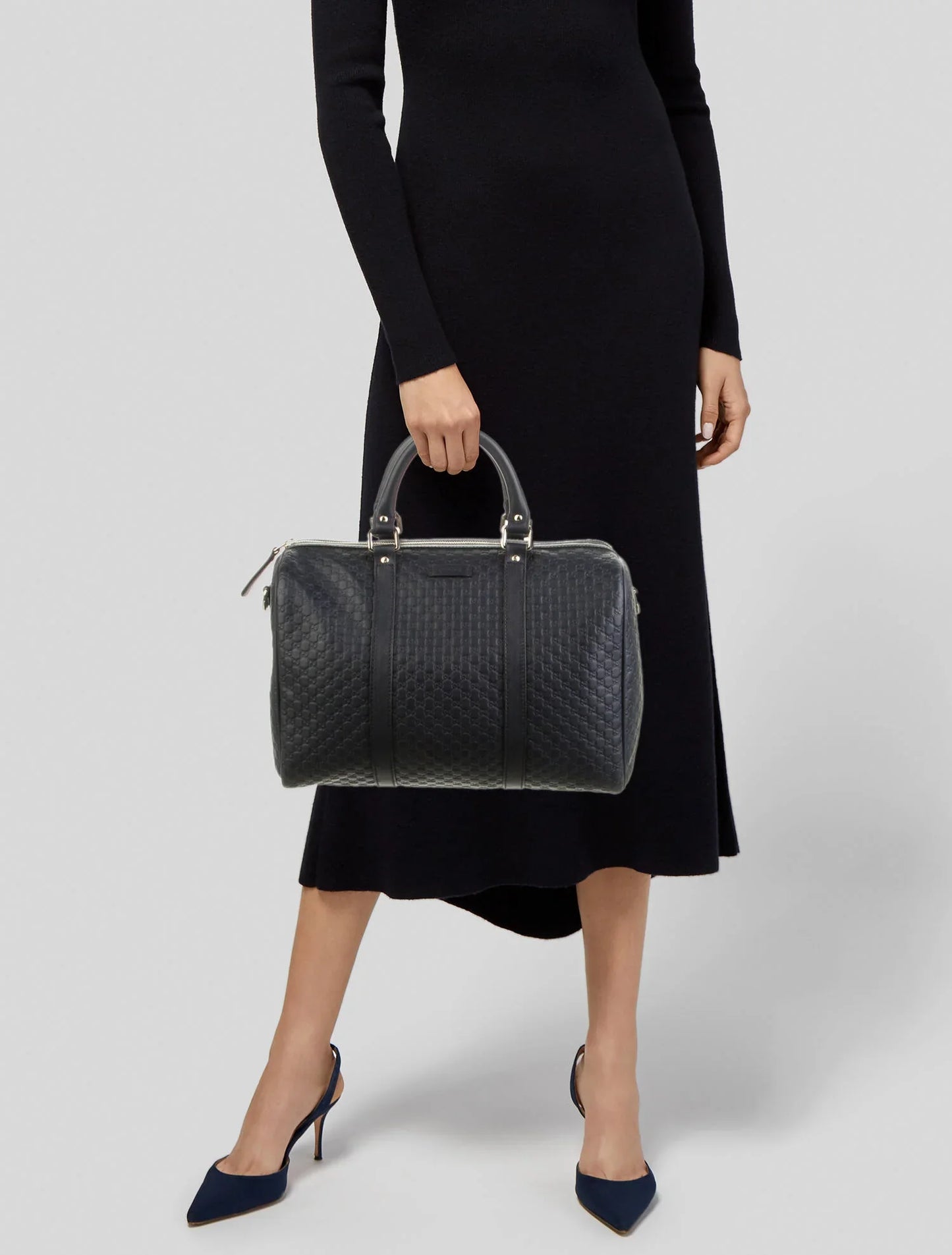 GUCCI NICE MICROGUCCISSIMA LEATHER BOSTON BAG