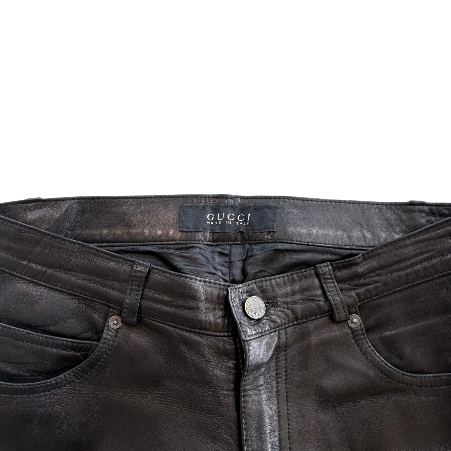 Gucci Leather Pants - Men's 48