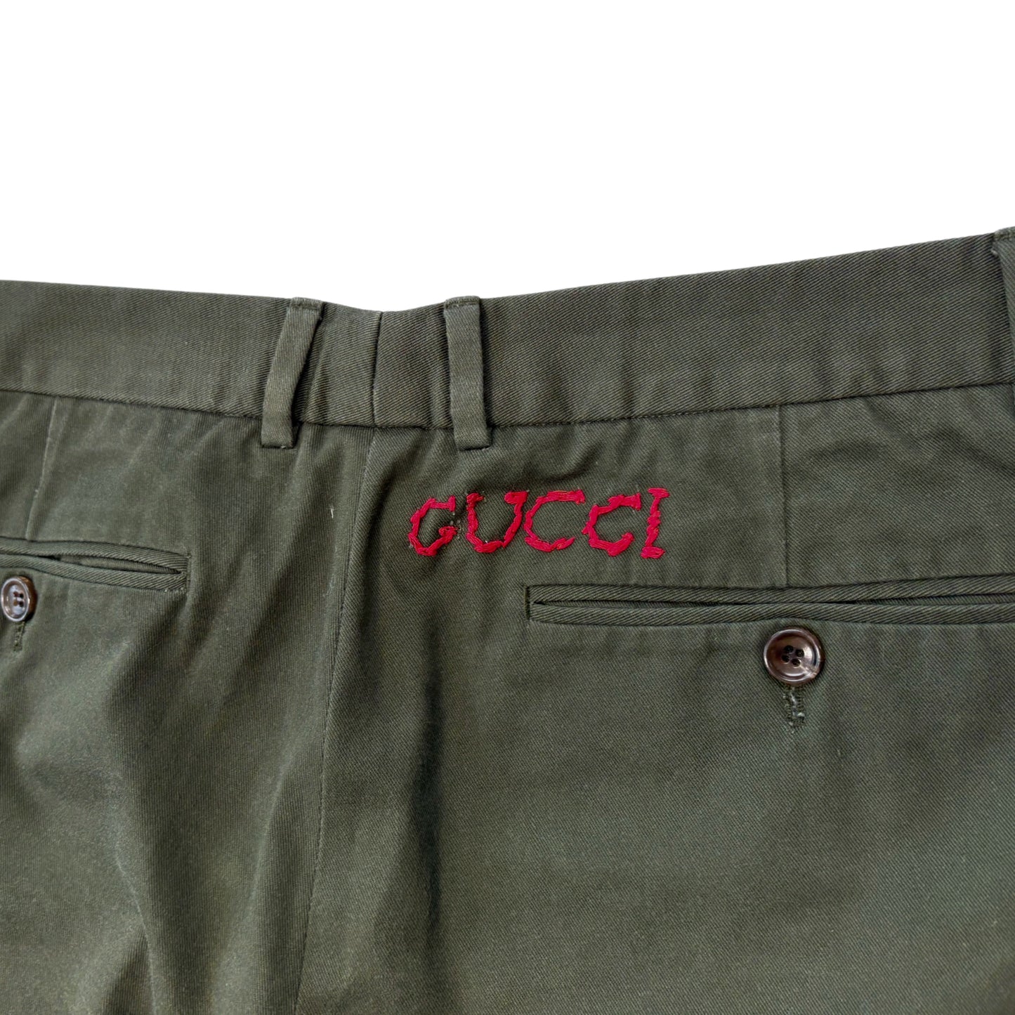 Gucci Olive Chinos - Men's 50