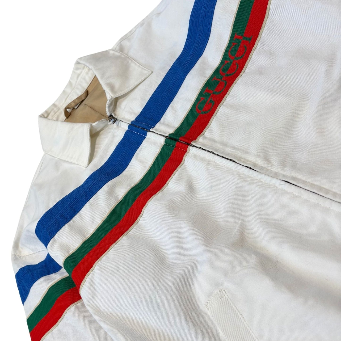 Gucci Striped Denim Jacket - Men's 50