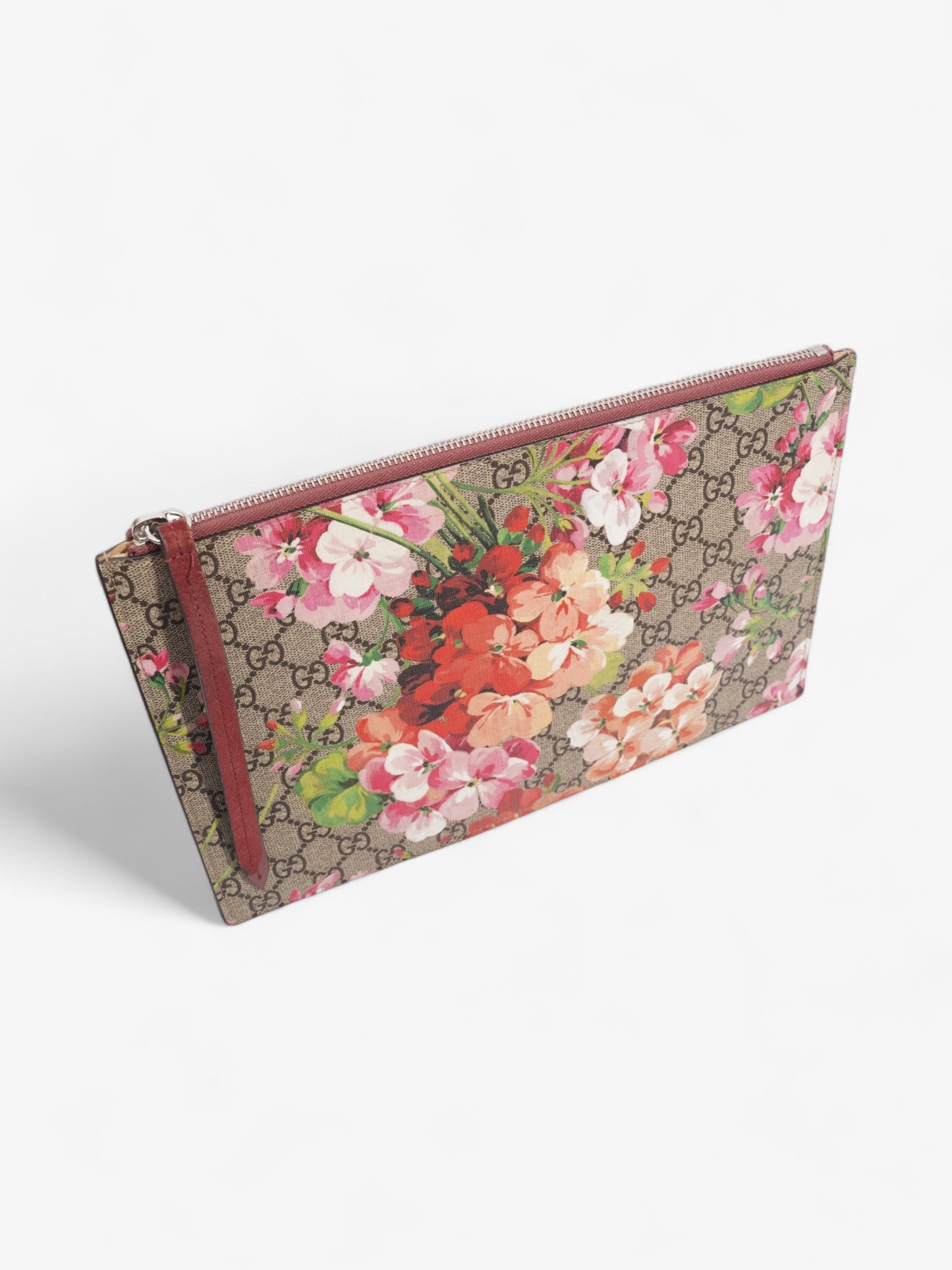 Gucci GG Blooms Clutch Floral GG Supreme Coated Canvas