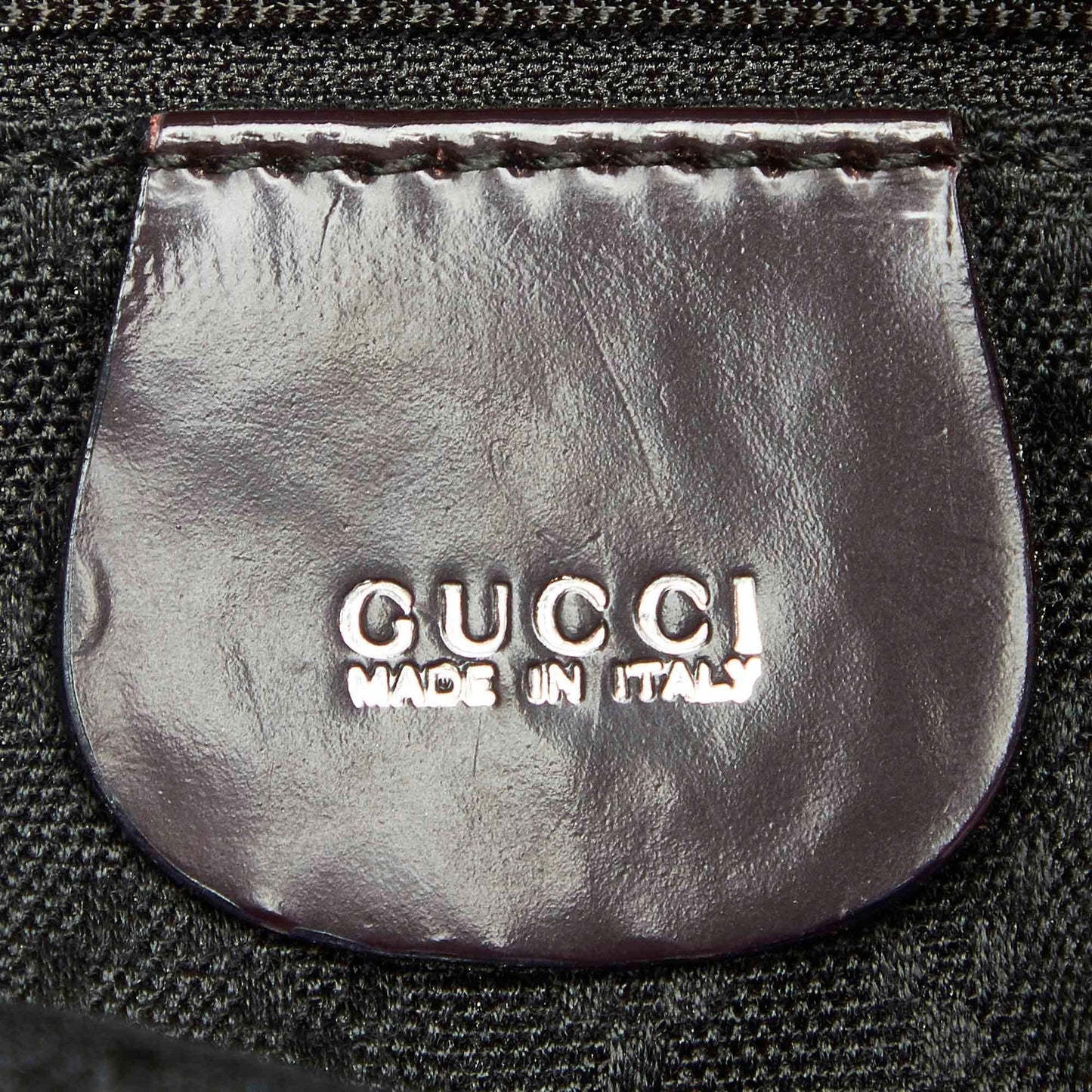 Gucci Bamboo Canvas Drawstring Backpack