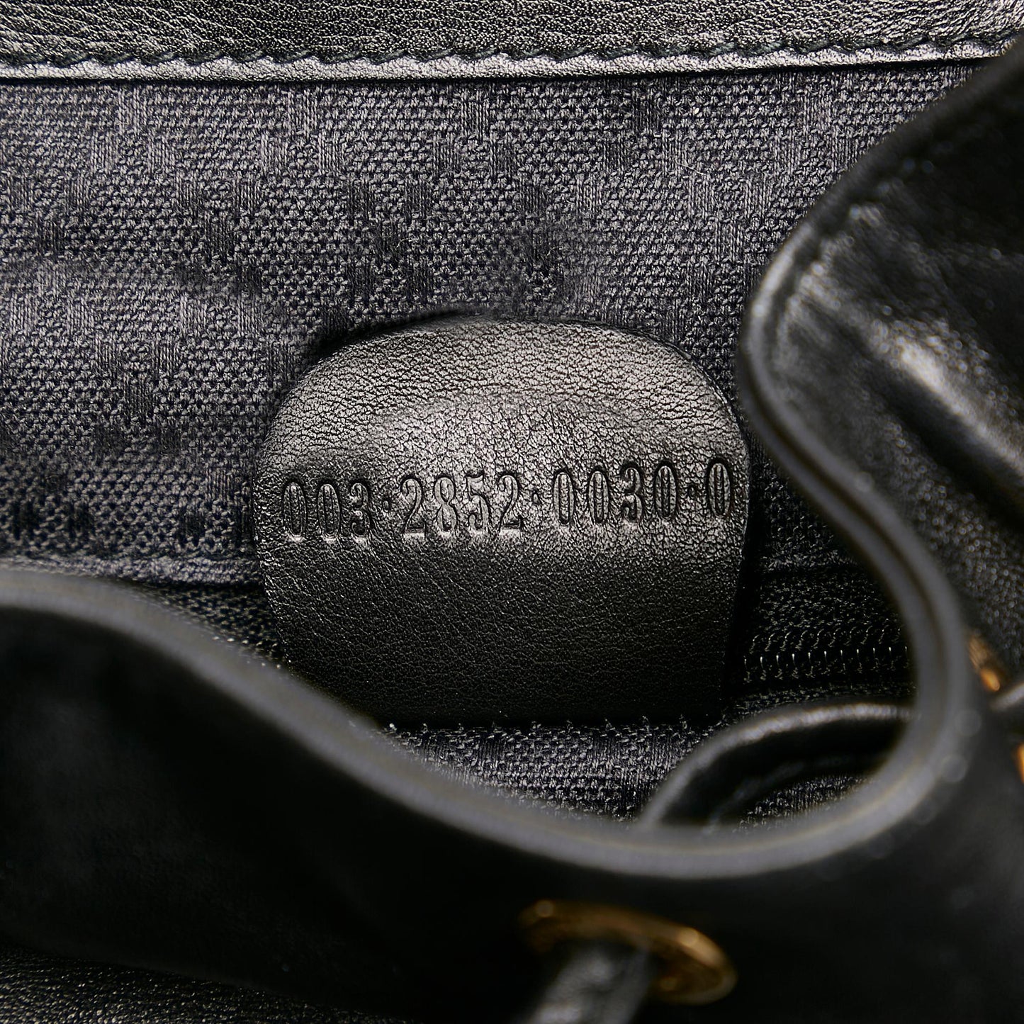 Gucci Bamboo Drawstring Leather Backpack
