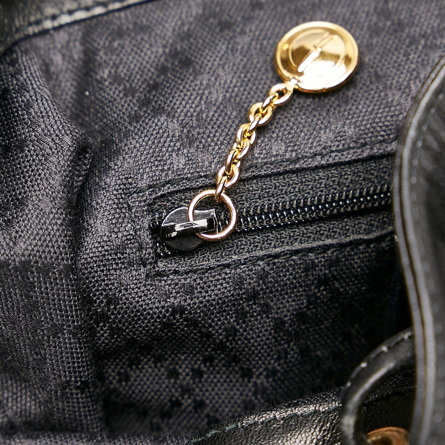 Gucci Bamboo Drawstring Leather Backpack