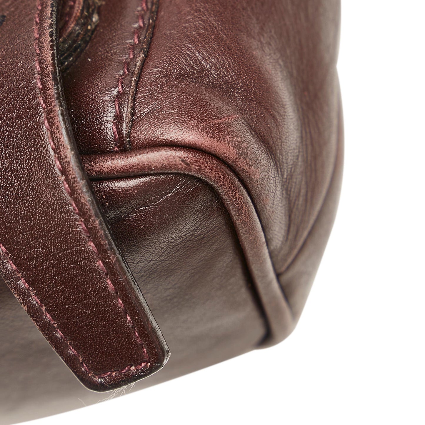 Gucci Bamboo Drawstring Leather Backpack