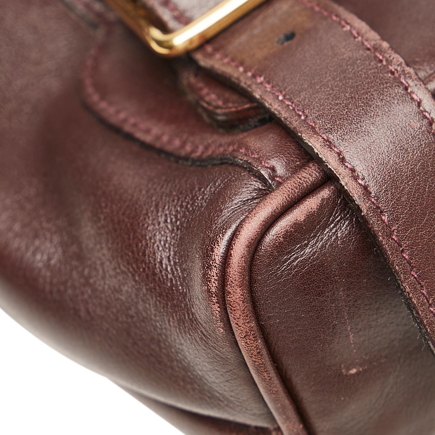 Gucci Bamboo Drawstring Leather Backpack