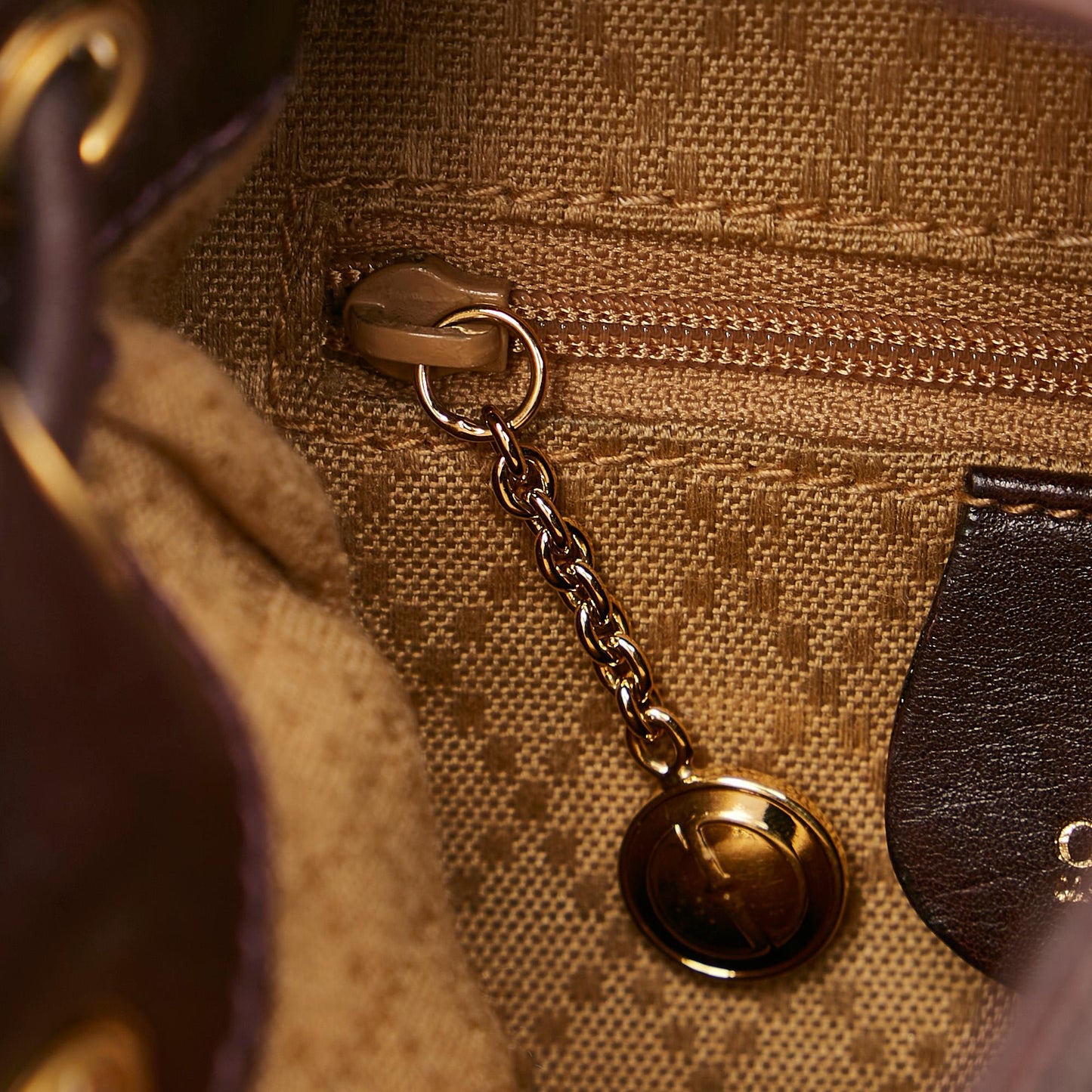 Gucci Bamboo Drawstring Leather Backpack