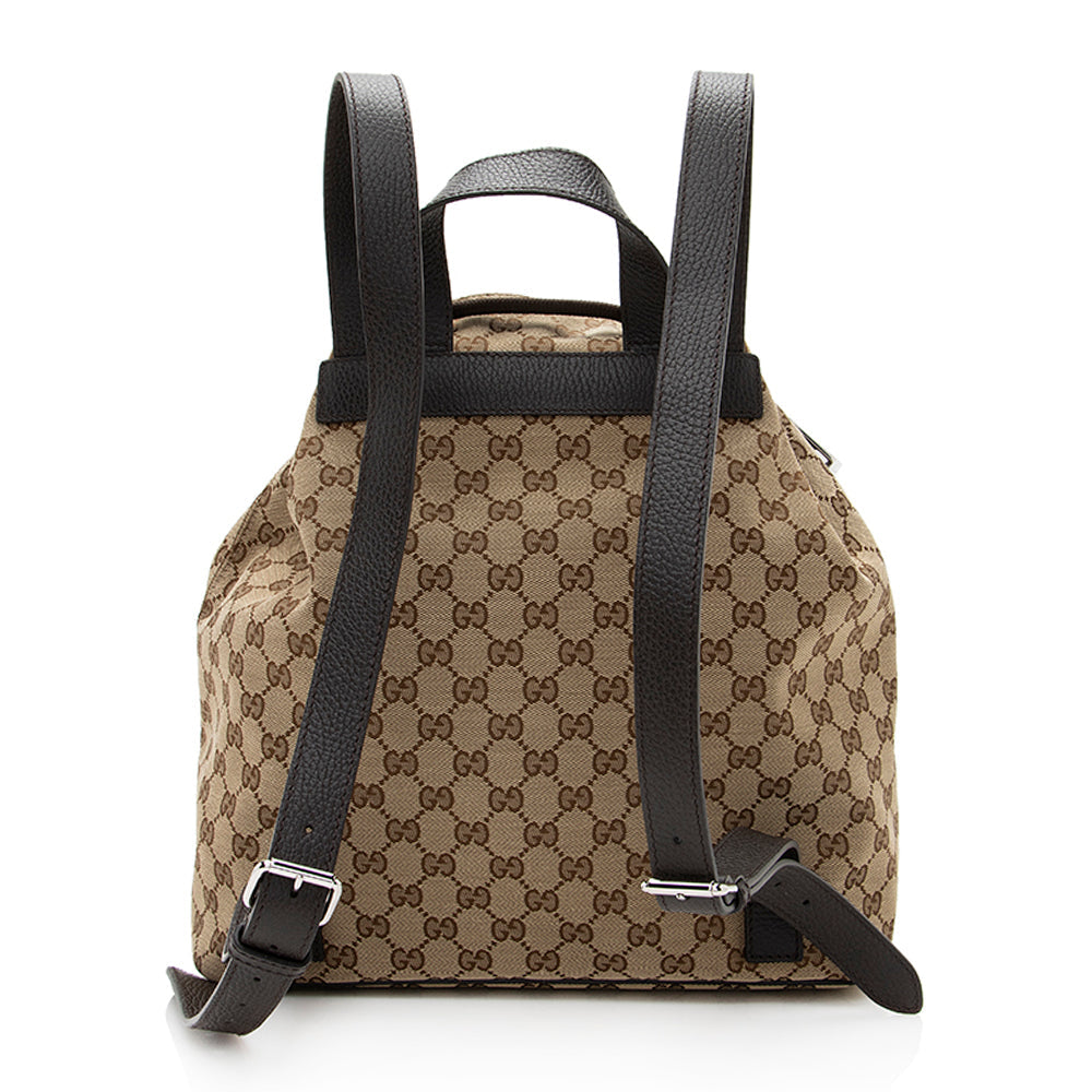Gucci GG Canvas Drawstring Backpack