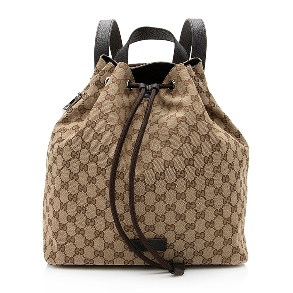 Gucci GG Canvas Drawstring Backpack