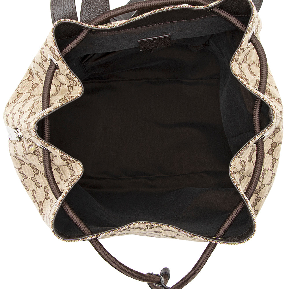 Gucci GG Canvas Drawstring Backpack