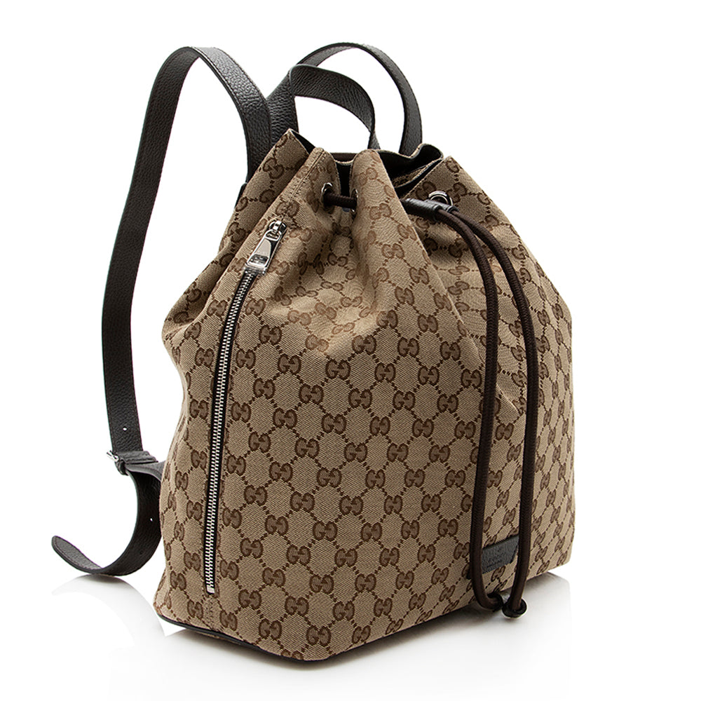 Gucci GG Canvas Drawstring Backpack