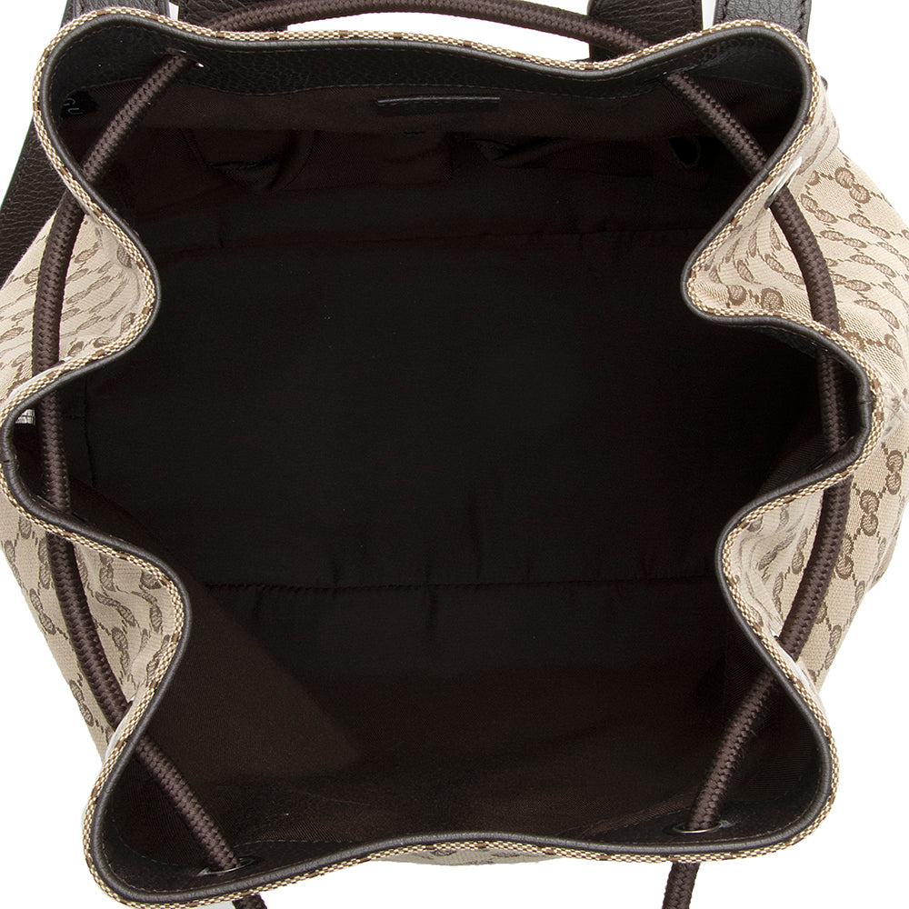 Gucci GG Canvas Drawstring Backpack