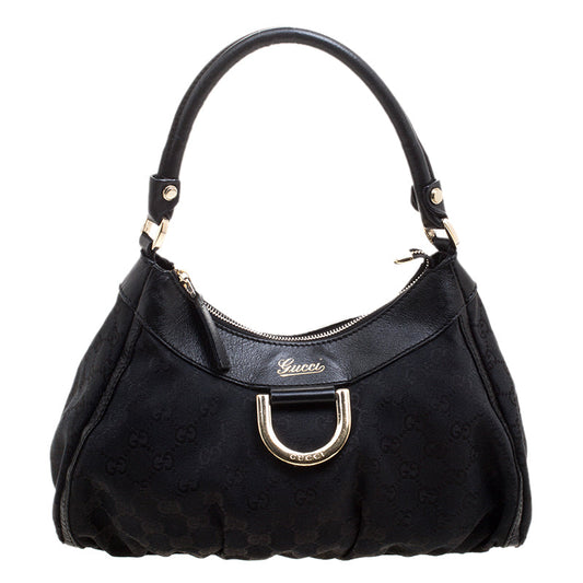 GUCCI GG Supreme Small D-Ring Hobo