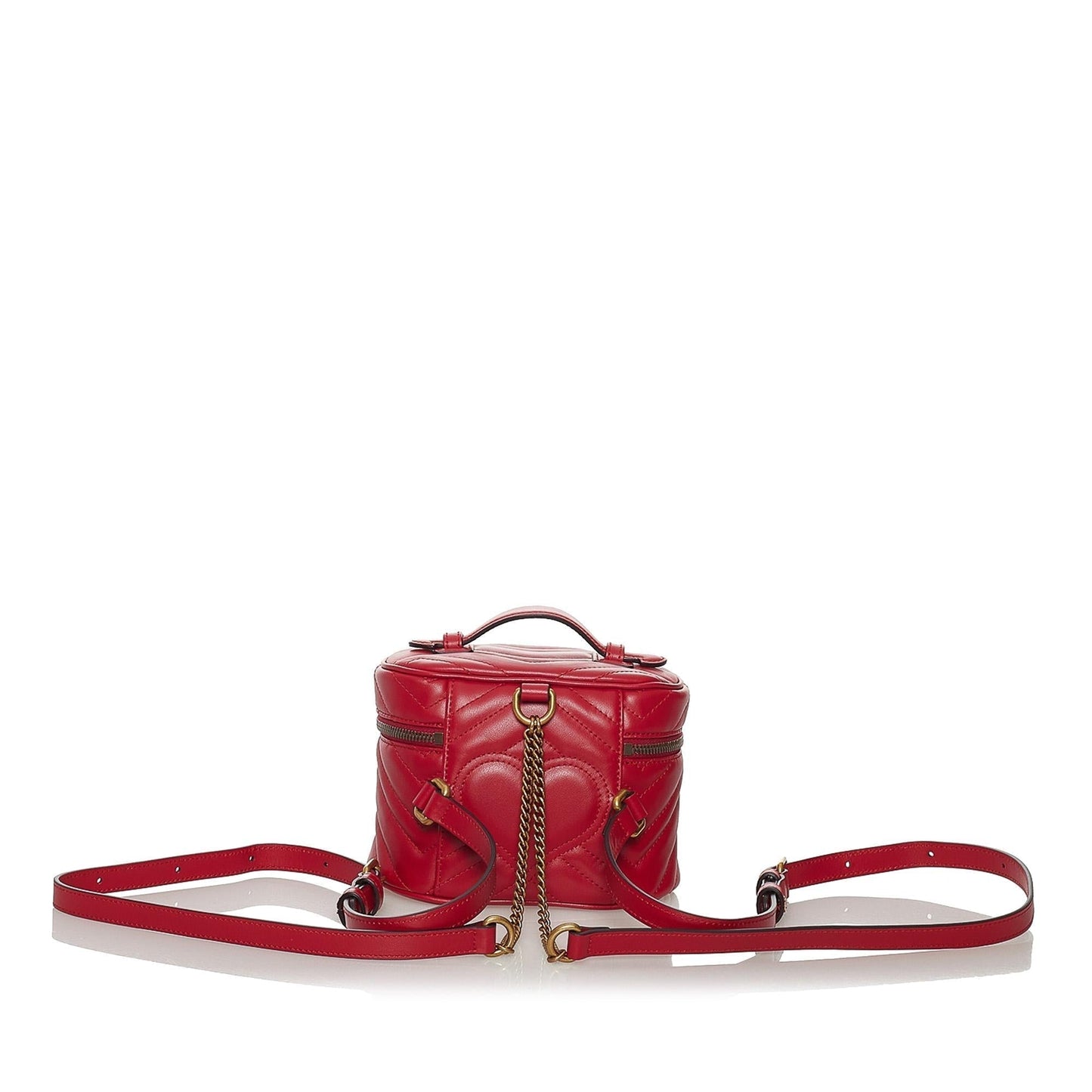 Gucci GG Marmont Leather Round Backpack