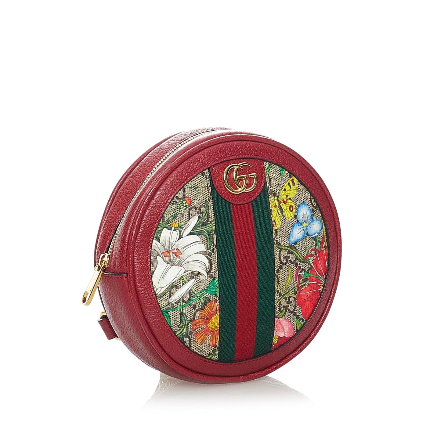 Gucci GG Supreme Flora Ophidia Round Backpack