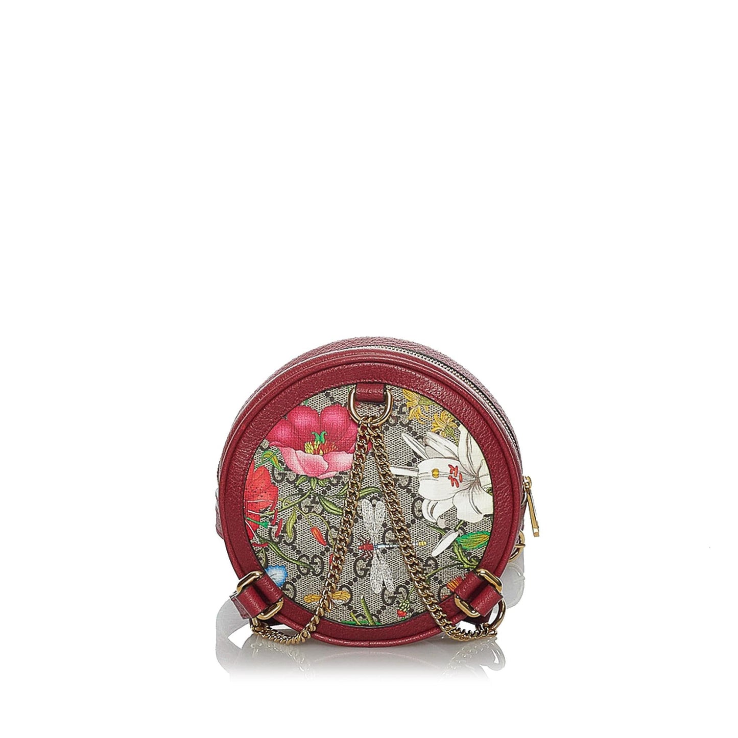 Gucci GG Supreme Flora Ophidia Round Backpack