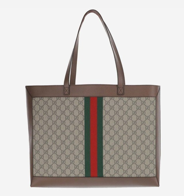 GUCCI GG SUPREME MEDIUM SOFT OPHIDIA TOTE BAG
