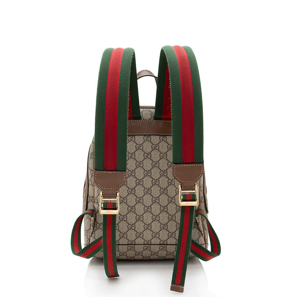 Gucci GG Supreme Souvenir Garden Bee Flower Backpack