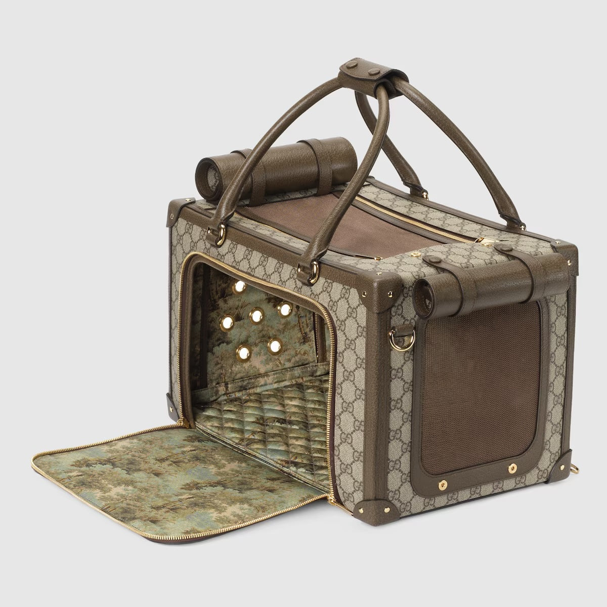 GUCCI GG SUPREME WEB PET CARRIER