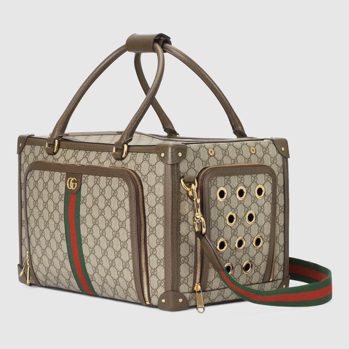 GUCCI GG SUPREME WEB PET CARRIER
