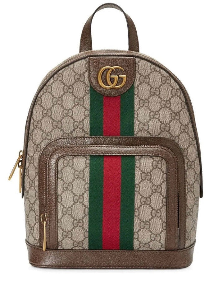 GUCCI GG WEB OPHIDIA SMALL BACKPACK