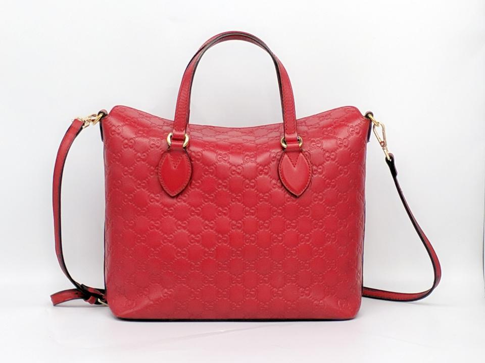 GUCCI GUCCISSIMA LINEA A FOLDOVER TOTE BAG