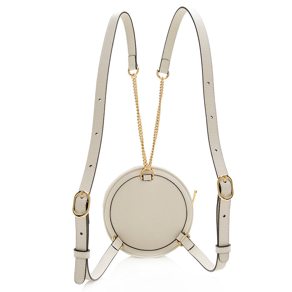 Gucci Leather Ophidia Round Mini Backpack - FINAL SALE
