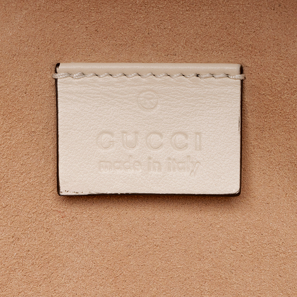 Gucci Matelasse Leather GG Marmont Round Mini Backpack