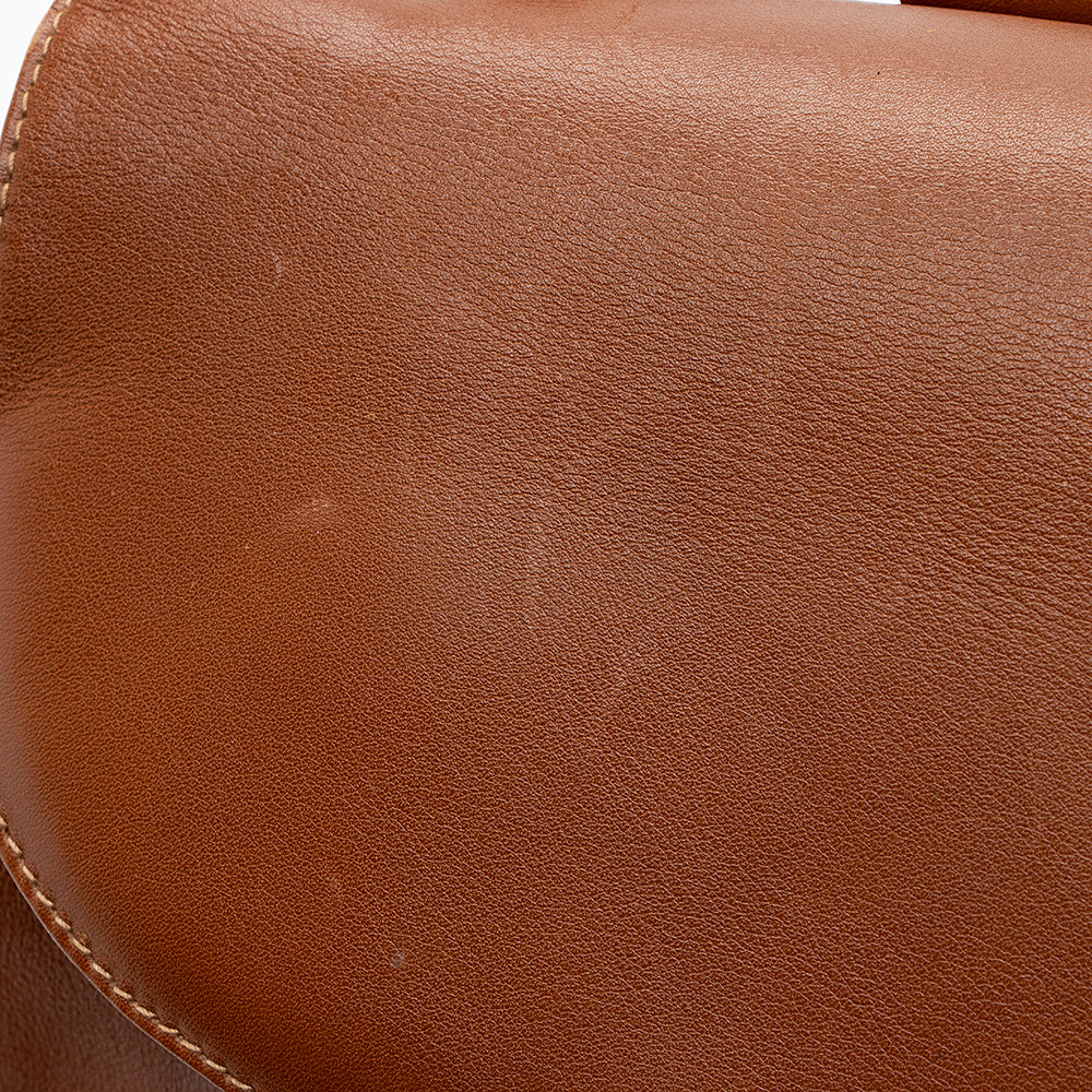 Gucci Vintage Leather Bamboo Backpack