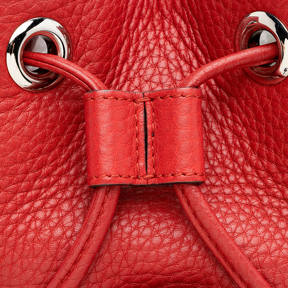 Gucci Vintage Leather Bamboo Small Backpack