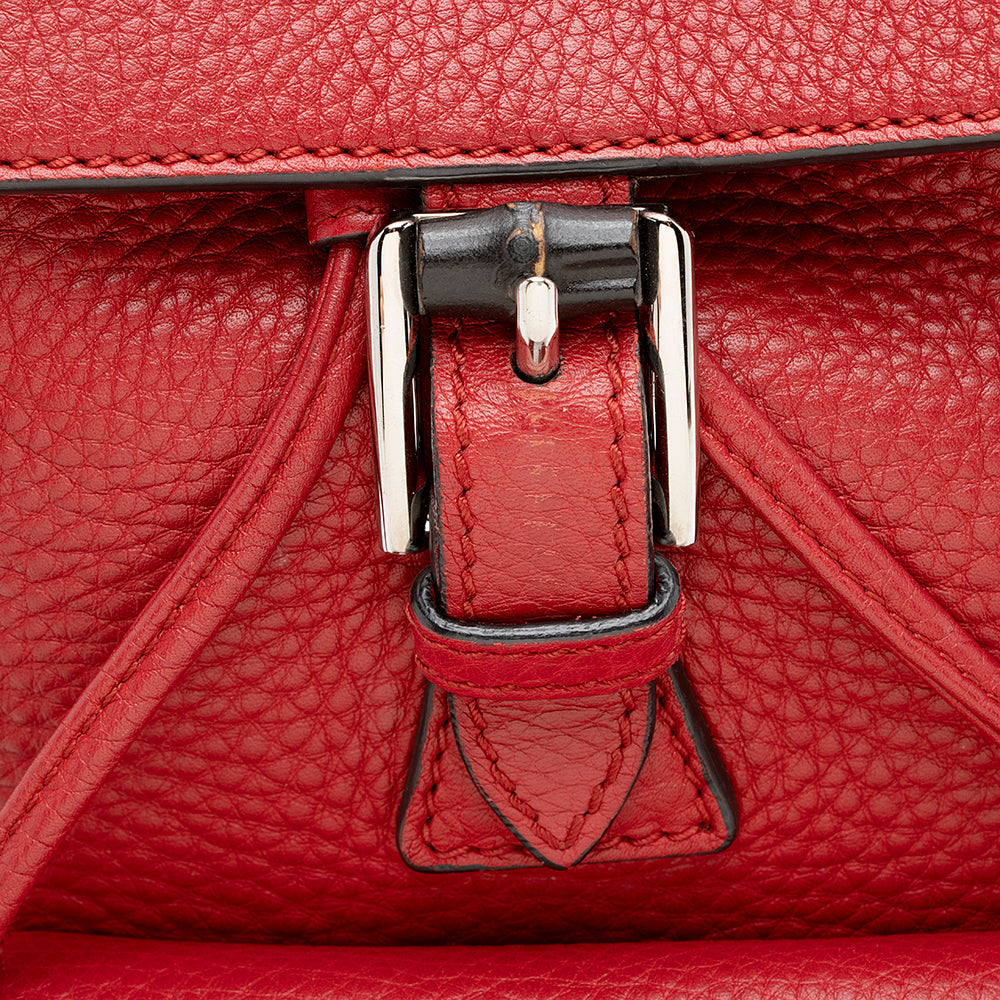 Gucci Vintage Leather Bamboo Small Backpack