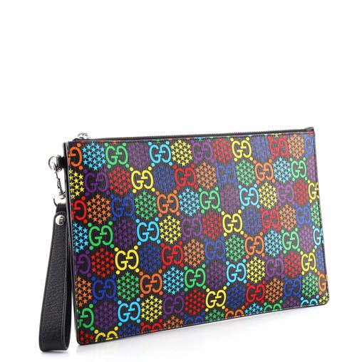 Gucci Psychedelic Rainbow GG Wristlet Clutch Clutch