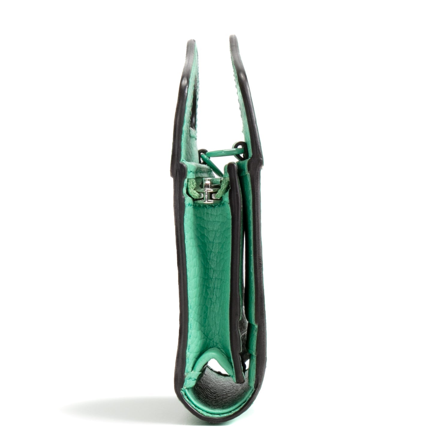 GUCCI Top Handle Card Case on Chain - Seafoam Green