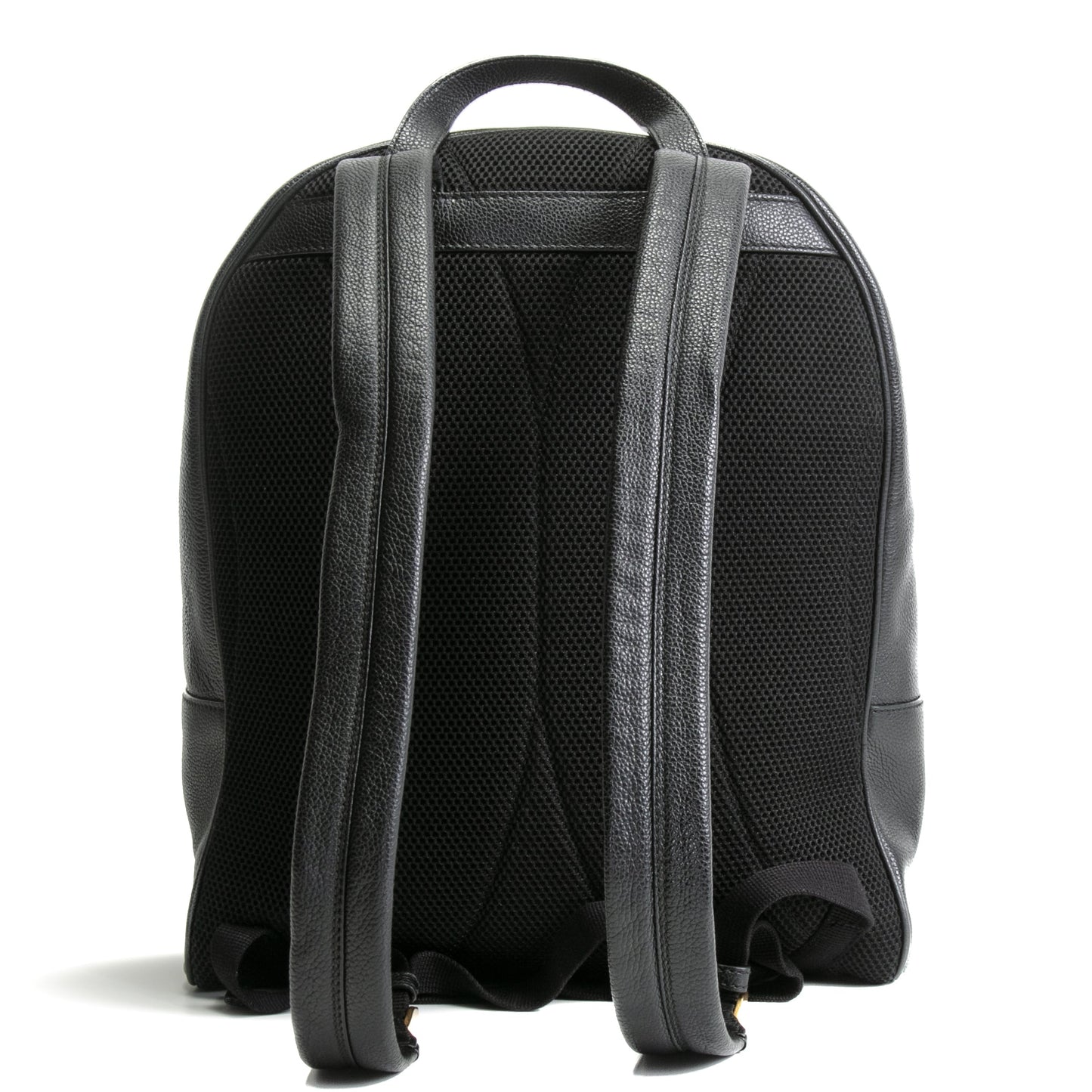 GUCCI Logo Front Pocket Printed Leather Backpack- Black