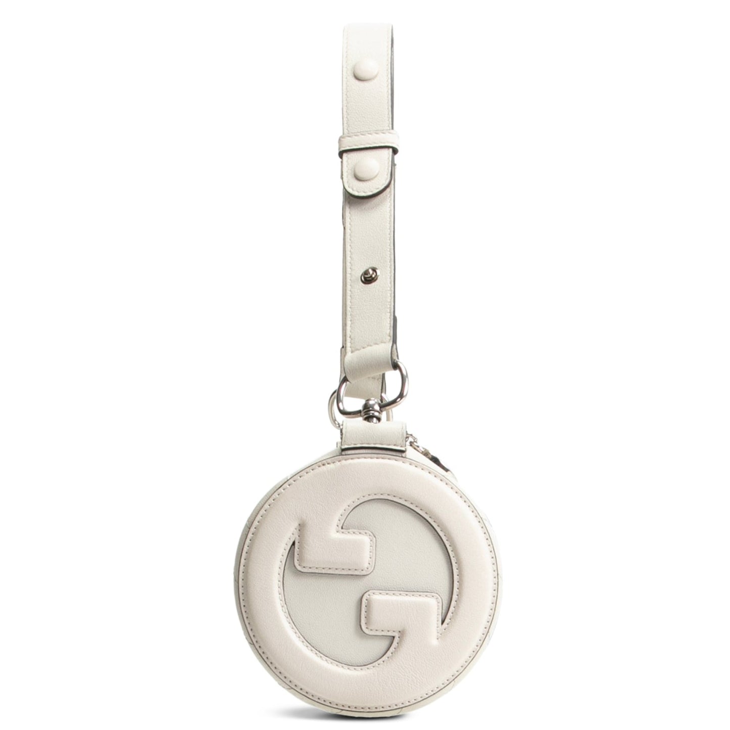 GUCCI Small Blondie Barrel Shoulder Bag- White