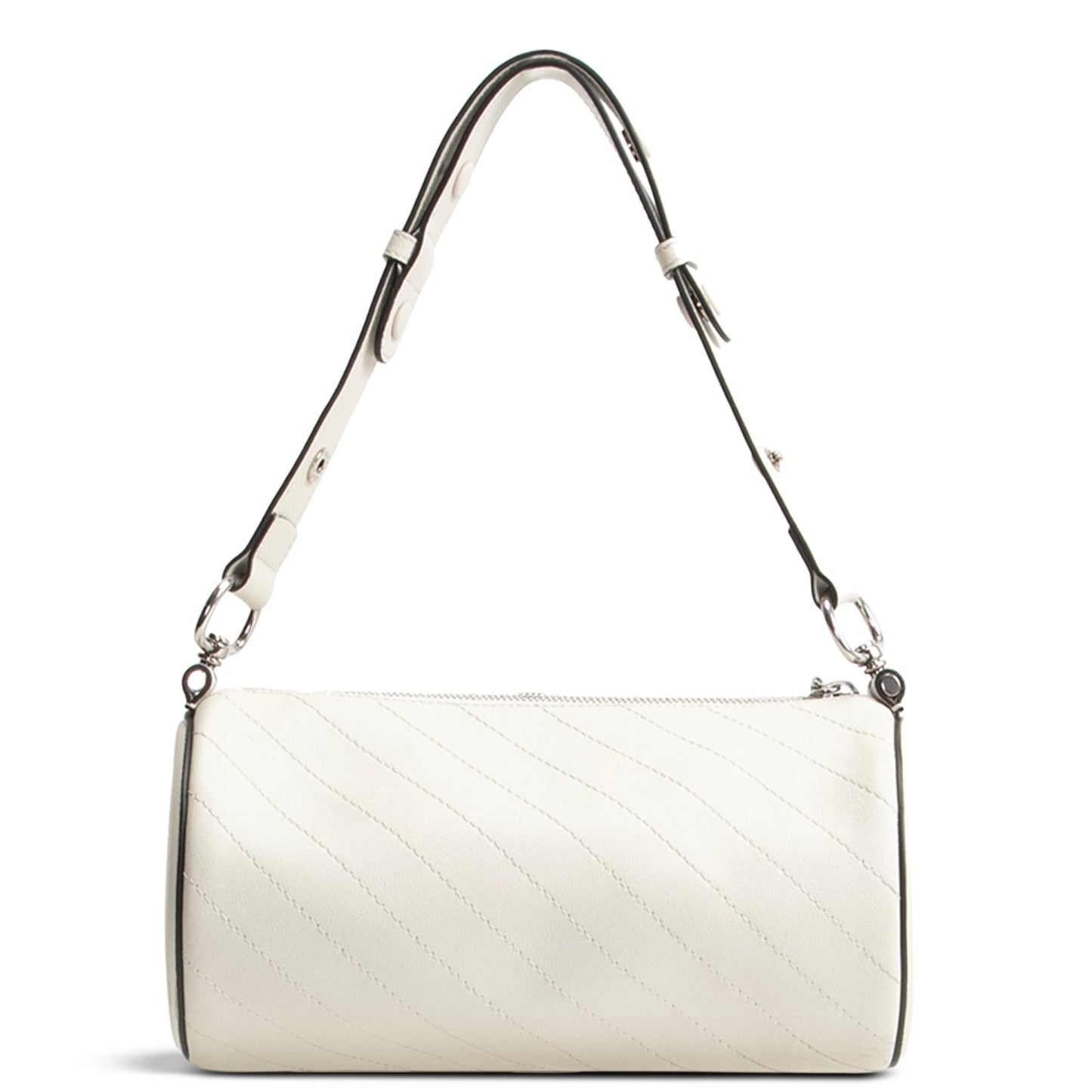 GUCCI Small Blondie Barrel Shoulder Bag- White