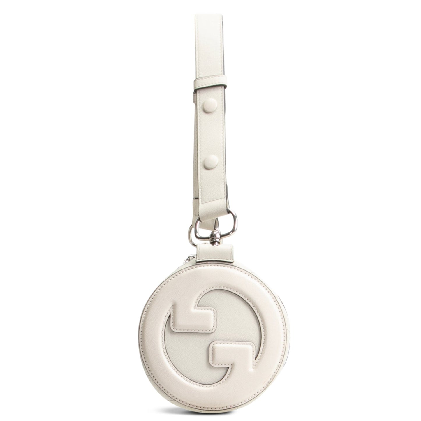 GUCCI Small Blondie Barrel Shoulder Bag- White