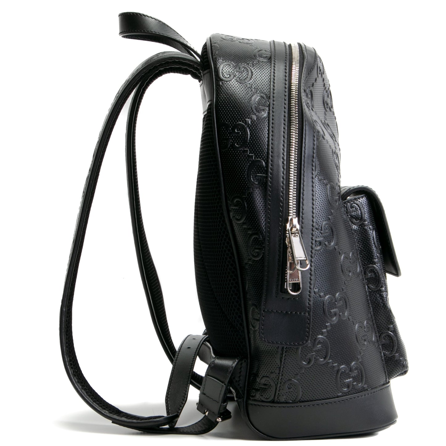 GUCCI GG Tennis Embossed Backpack- Black