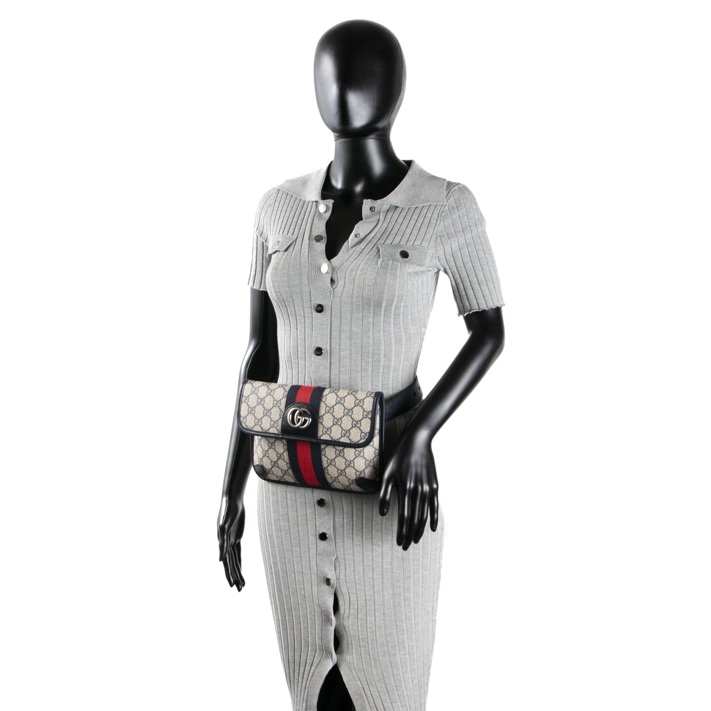 GUCCI Ophidia Small Belt Bag - Navy