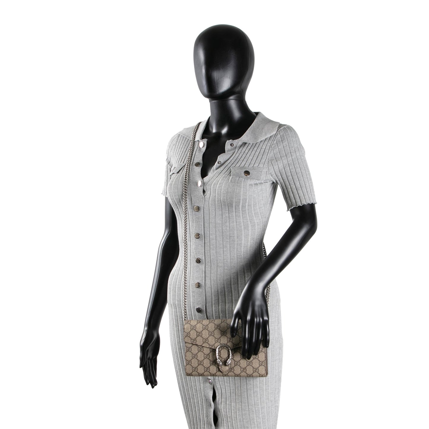 GUCCI GG Supreme Dionysus Chain Wallet