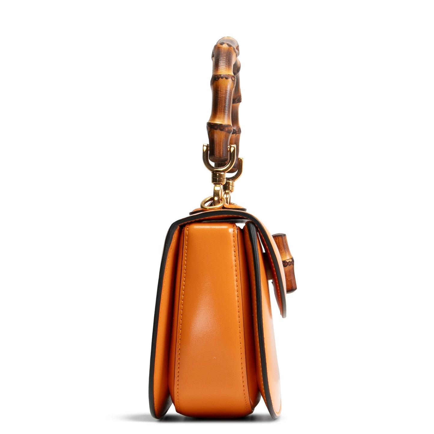 GUCCI Small Bamboo 1947 Shoulder Bag - Marigold Yellow