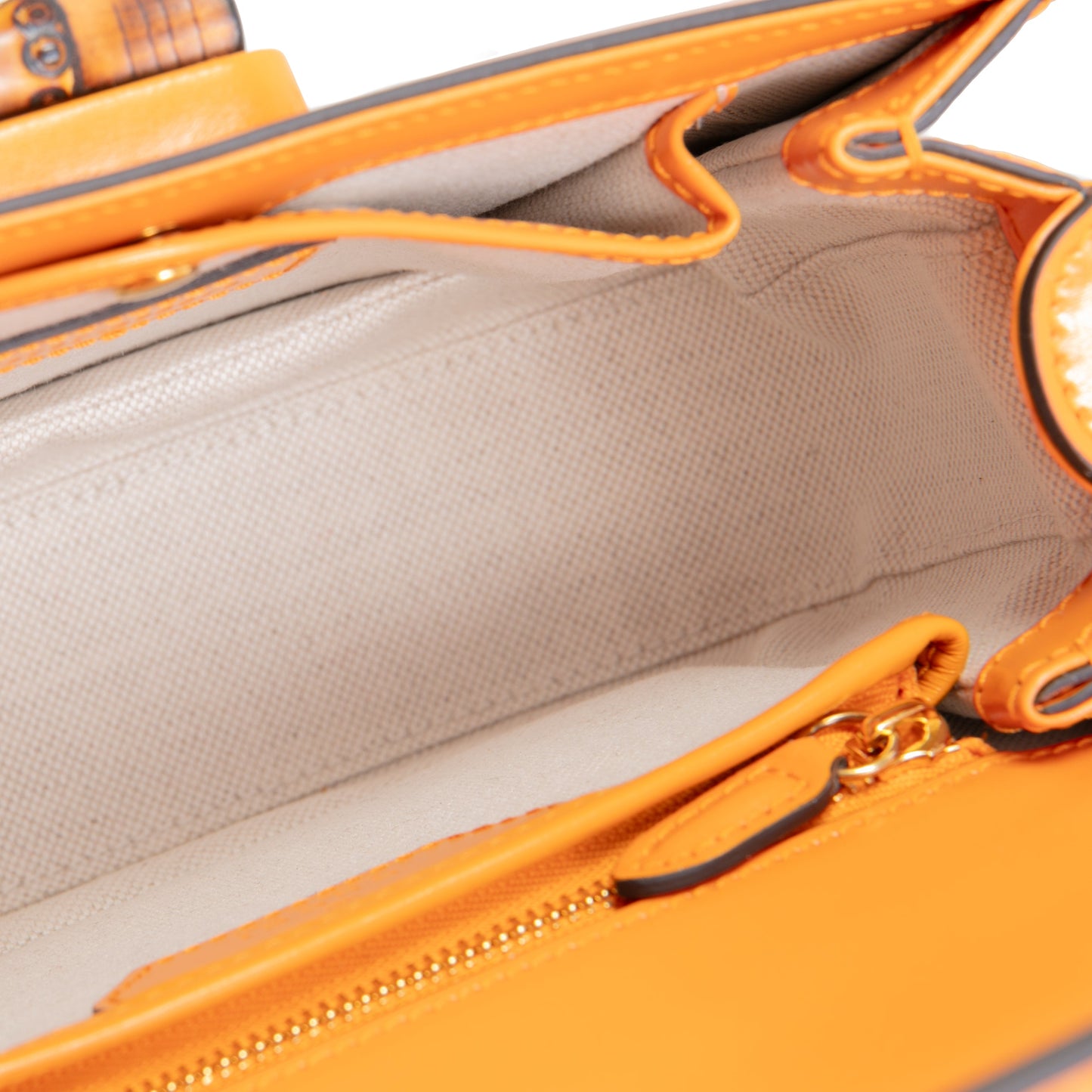 GUCCI Small Bamboo 1947 Shoulder Bag - Marigold Yellow