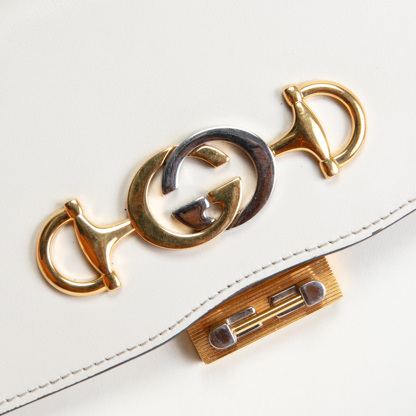 GUCCI Small Zumi Shoulder Bag - Ivory