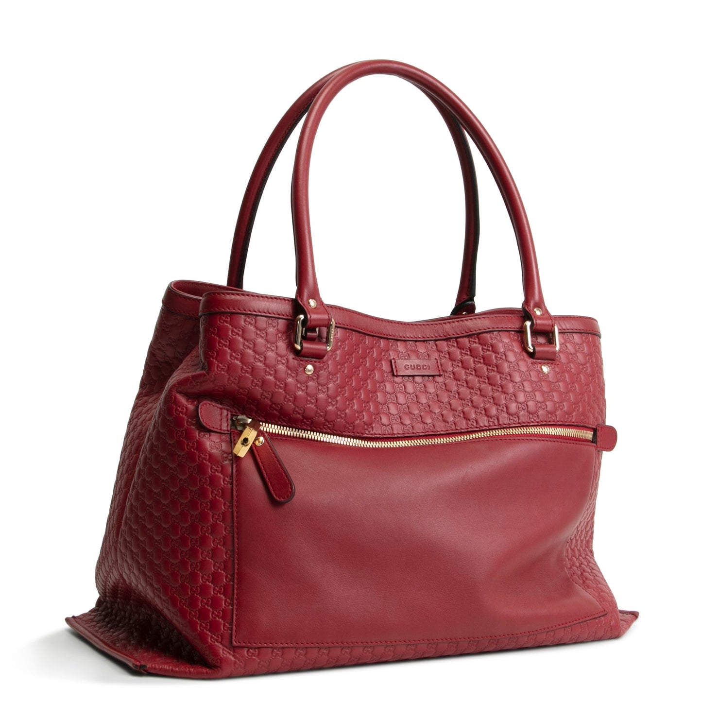 GUCCI Microguccissima Soft Large Tote w/strap - Burgundy OUTLET FINAL SALE