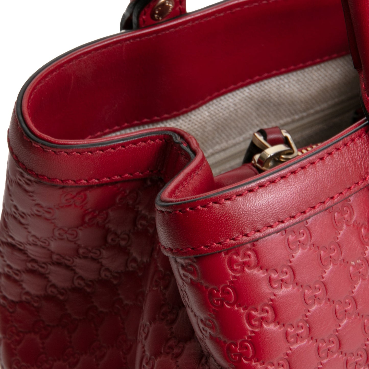 GUCCI Microguccissima Soft Large Tote w/strap - Burgundy OUTLET FINAL SALE