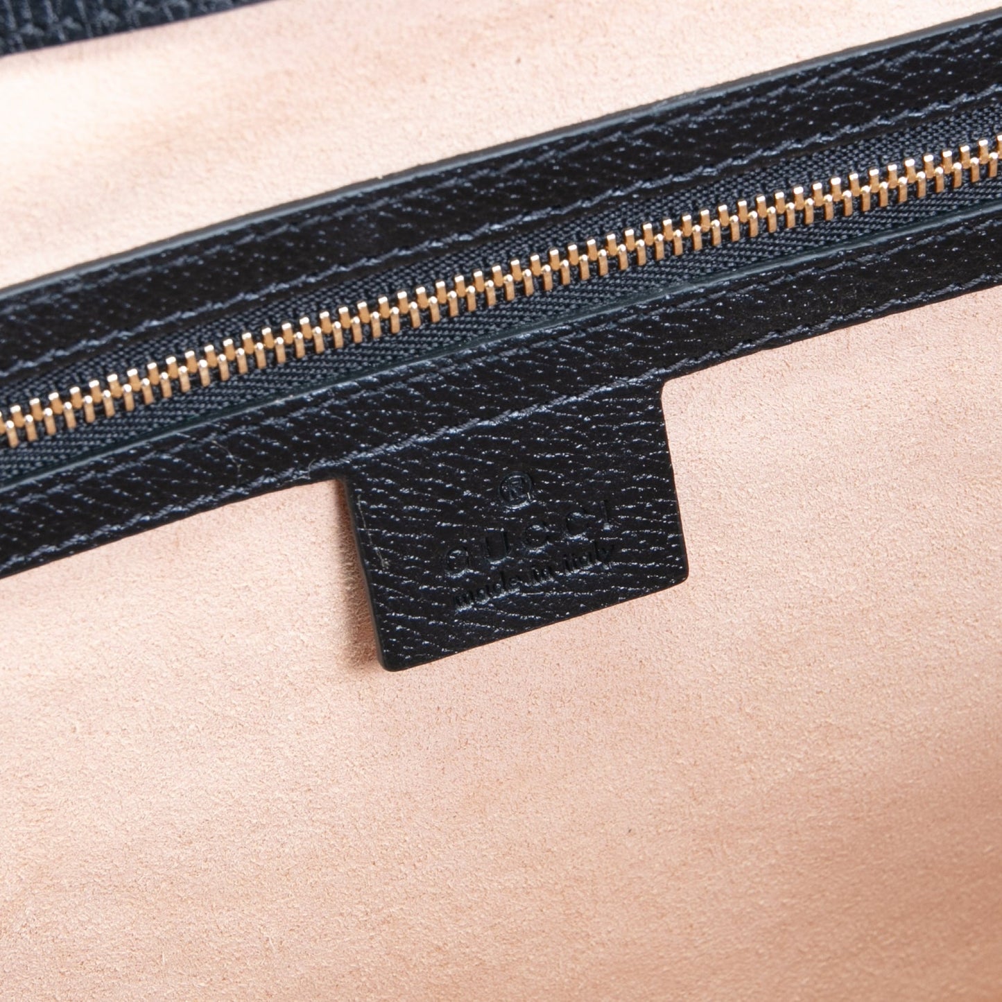 GUCCI Leather Ophidia Web Medium Tote - Black