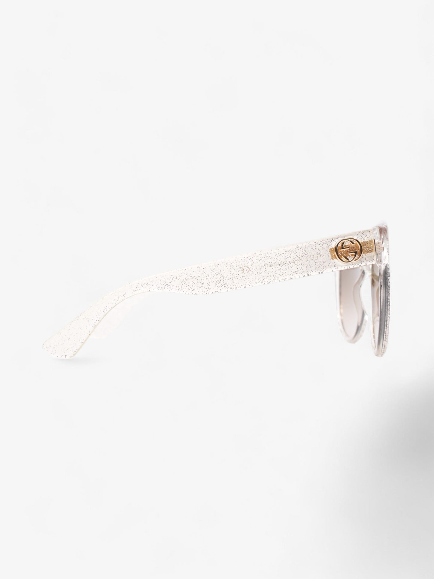 Gucci Glitter Sunglasses Silver Acetate 140mm
